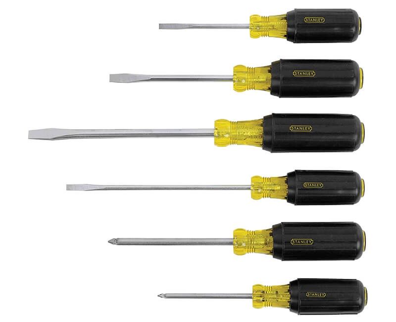 STN66565 - 6PC RUBBER GRIP SCREWDRIVER SET