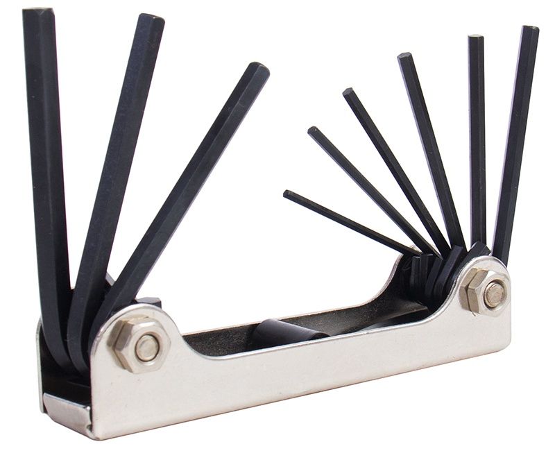 TST95365 - HEX KEY SET 9 PIECE FOLDING 5/64&quot; 1/4&quot;