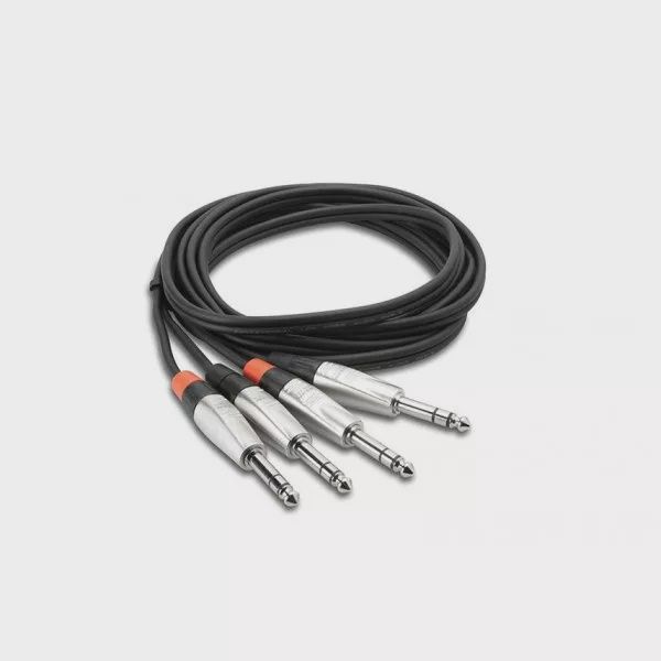 HSS-010X2 - PRO DUAL CABLE 1/4&quot; TRS - SAME 10FT