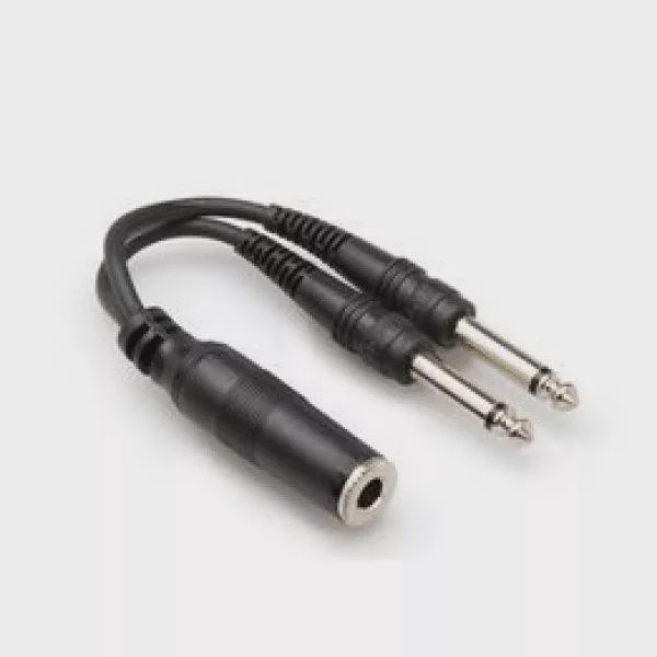 YPP-106 - Y CABLE 1/4&quot; TSF - 1/4&quot; TS