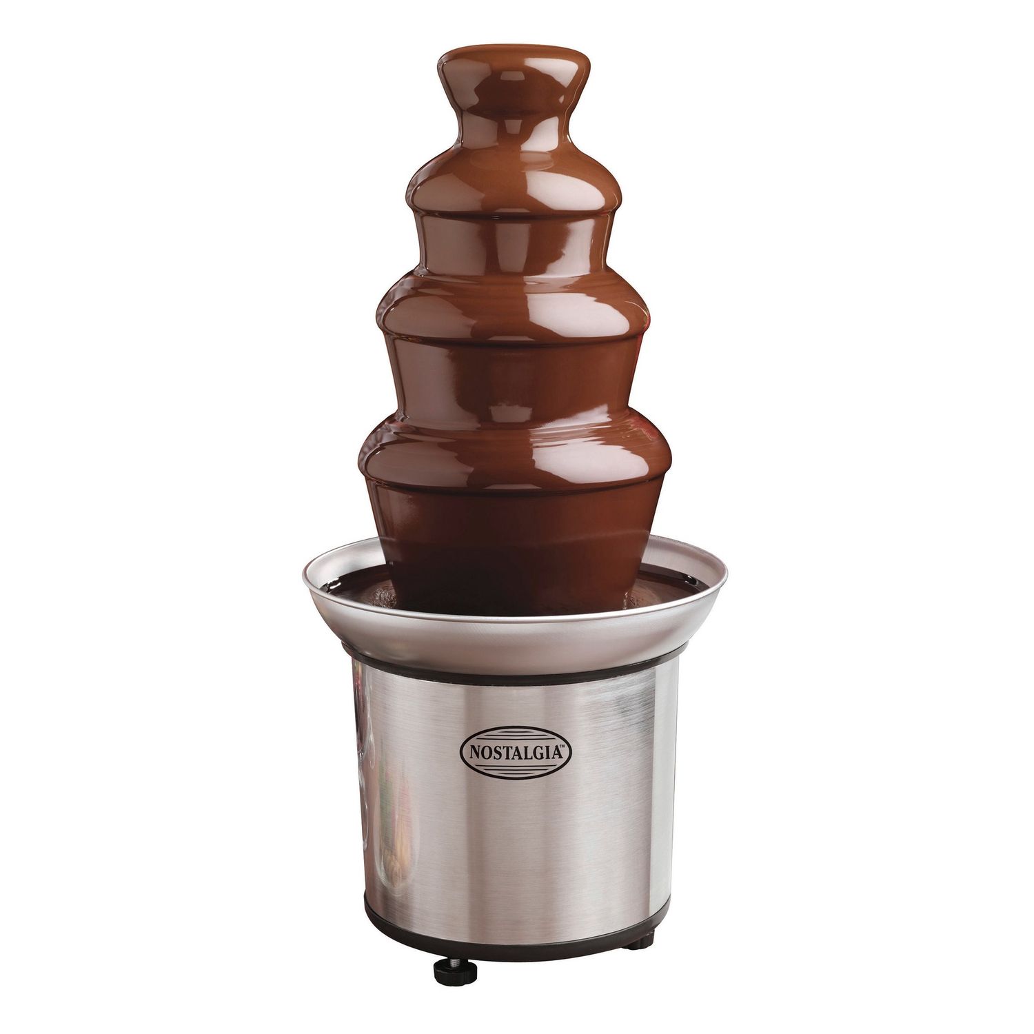 NCFF986SS - Nostalgia 4 tier 2lb ss chocolate fondue fountain
