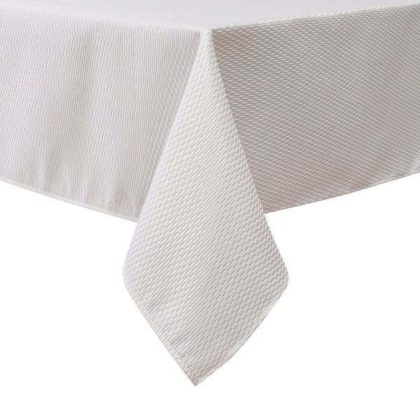 TC1379-70120 - Tablecloth Jacquard Chenille white 70&quot; x 120&quot;