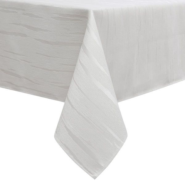 TC1390-6090 - Tablecloth Jacquard Stratus White 60&quot; x 90&quot;