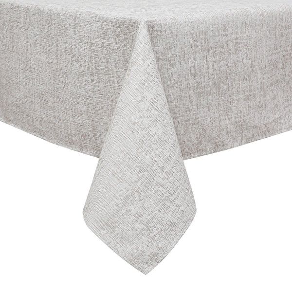 TC1396-6090 - Tablecloth Jacquard Quartz Ridge Coffee 60&quot; x 90&quot;