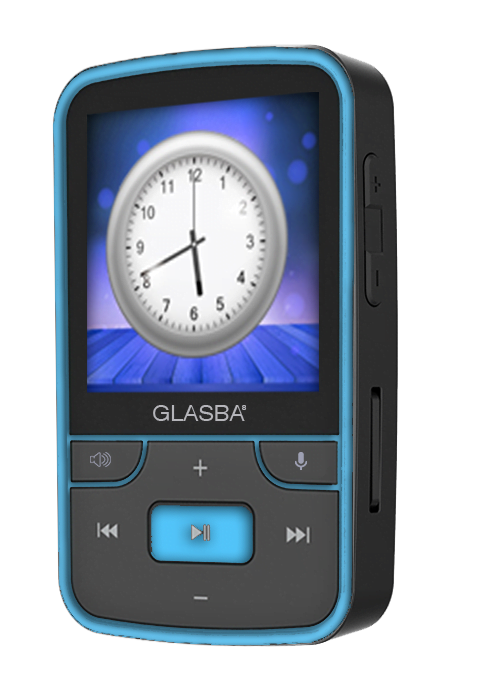 SAMVIX GLASBA 8GB BLUETOOTH MP3 PLAYER - BLUE