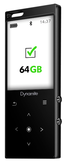 SAMVIX DYNAMITE 64 MP3 PLAYER - BLACK