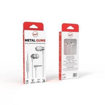 J9W - Metal Gums Earphones White