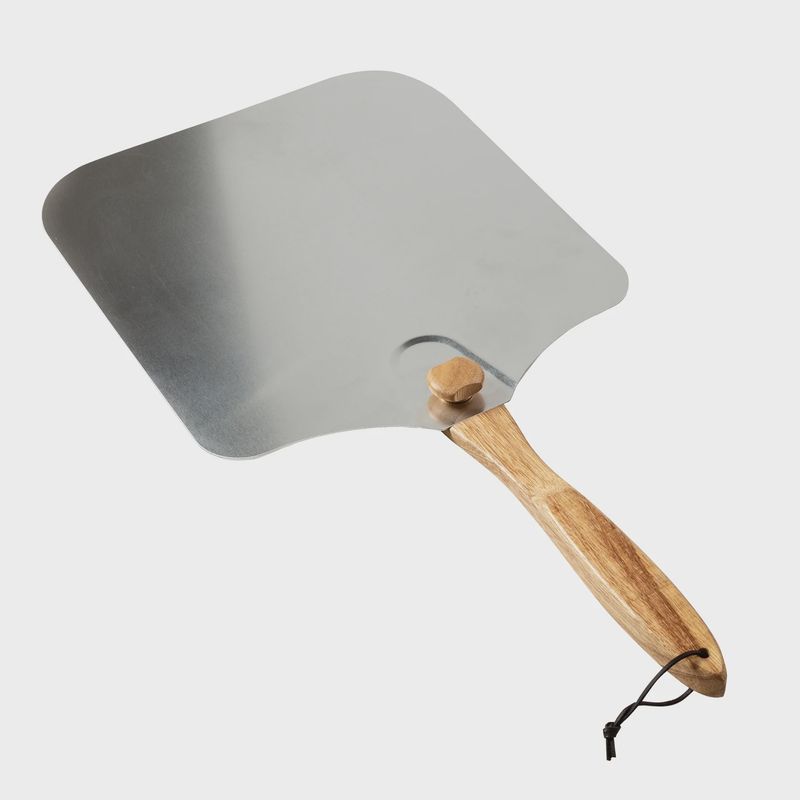 KCH-08436-old stone foldable pizza peel with folding handle, 14x16 inch