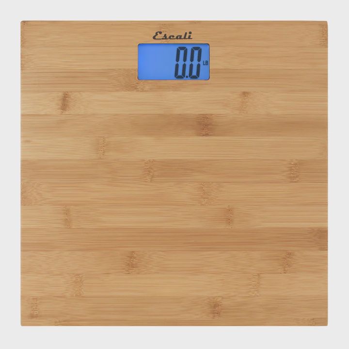 ECO200-eco, bamboo bath scale, 400 lb/200 kg