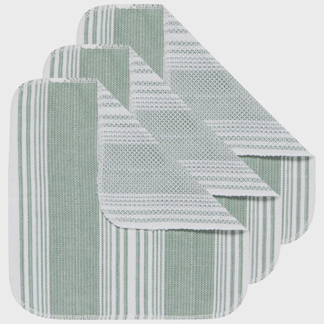 2251001 - Scrub-It Elm Green Dishcloths Set of 3