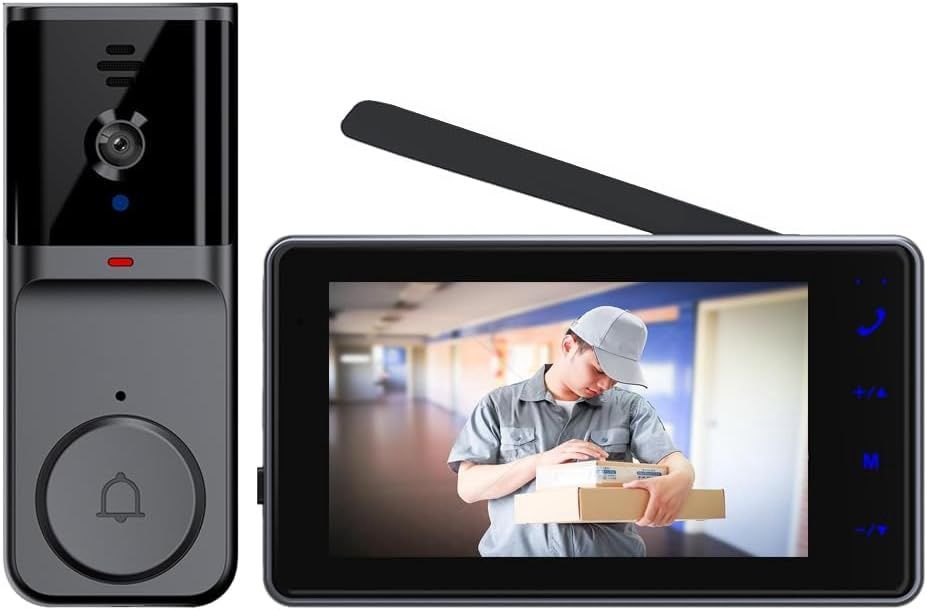 Wireless Video Doorbell, Two-Way Intercom, NO WIFI