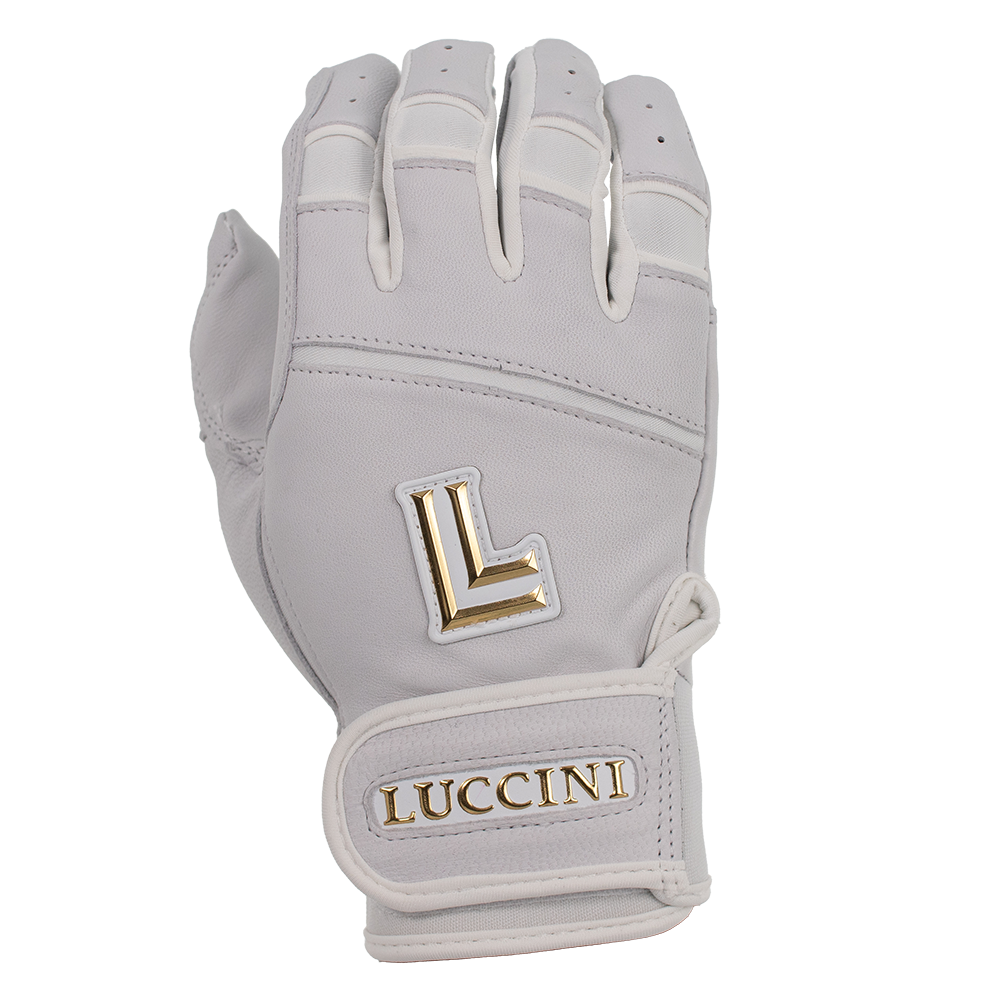 Adult Batting Gloves – white/white/white