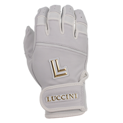 Batting Gloves - White/White/White Palm