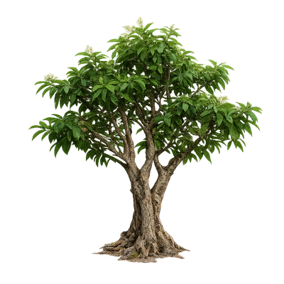 Muira Puama Potenzholz Baum – Ptychopetalum olacoides freigestellt