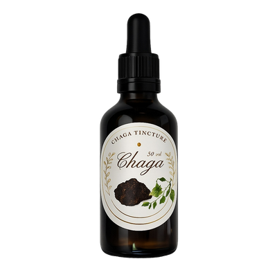 Chaga Tinktur 50 ml – Doppelt extrahierter Chaga-Extrakt aus Wildsammlung