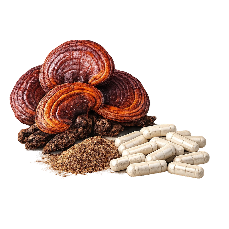 Reishi-Kapseln Wildwuchs  – Ganoderma lucidum - 100 Kapseln x 350mg