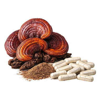 Wildwuchs Reishi-Kapseln – Ganoderma lucidum - 100 Kapseln x 350mg