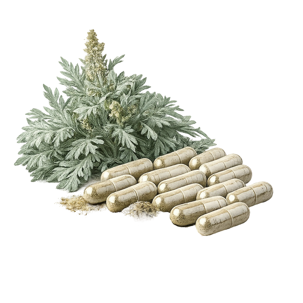 Wermut-Kapseln (Artemisia absinthium) Wildwuchs - 60 Kapseln x 350 mg