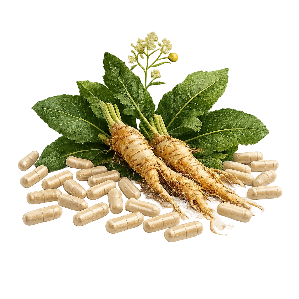 Meerrettich Kapseln 400 mg mit 100 % Armoracia rusticana Pulver