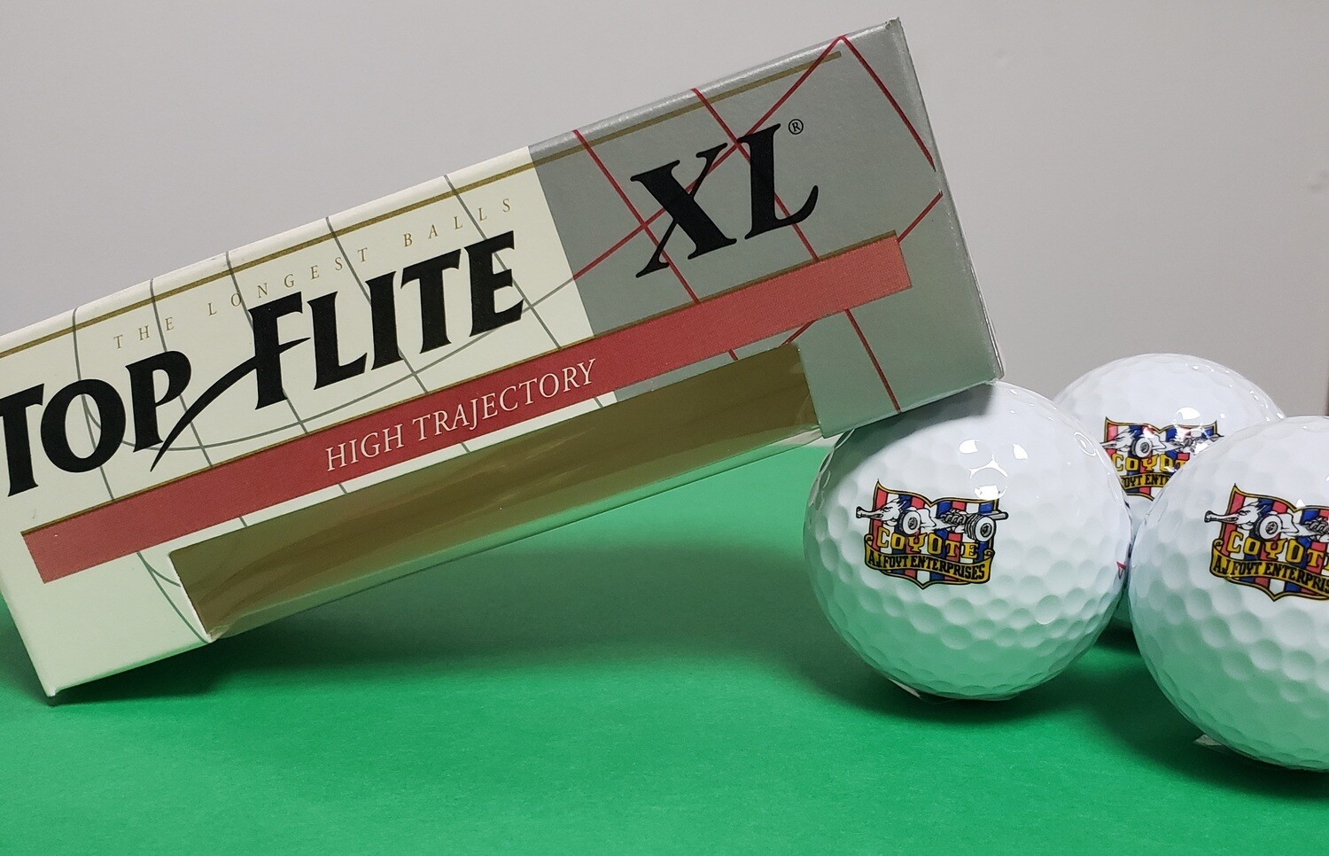 grøntsager repertoire bundt Top Flite XL Coyote Enterprises Logo Golf Balls - 3 Pack