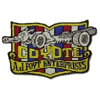 Coyote Embroidered Patch, Size: L 10&quot;  x 7&quot;