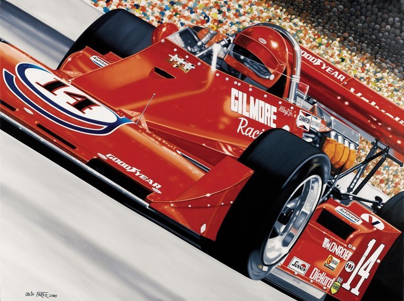 First 4Time Winner Colin Carter Print - AUTOGRAPHED