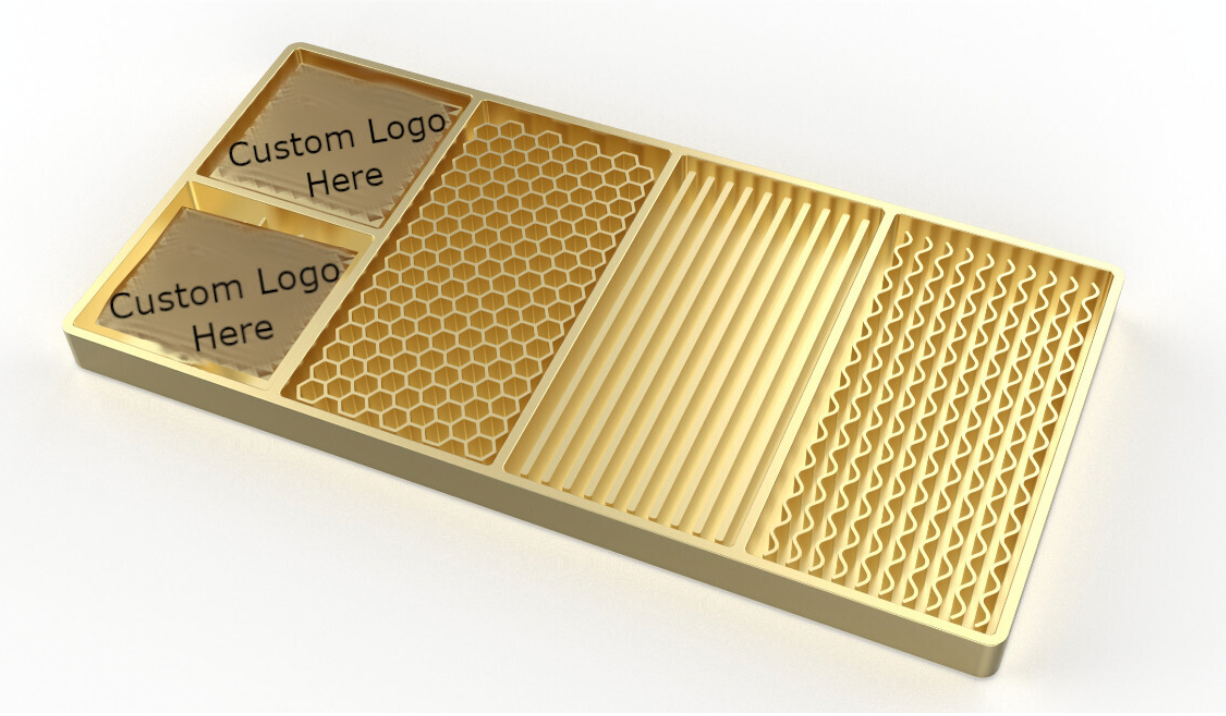 The Ice Designer™ Plate - Customized Top and Bottom left squares