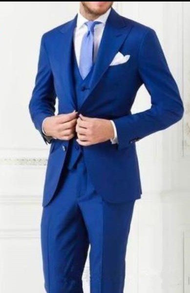 RoyalNavy Suits Men's Suits Blue Suit Men Fitted,for all size including S,M,L