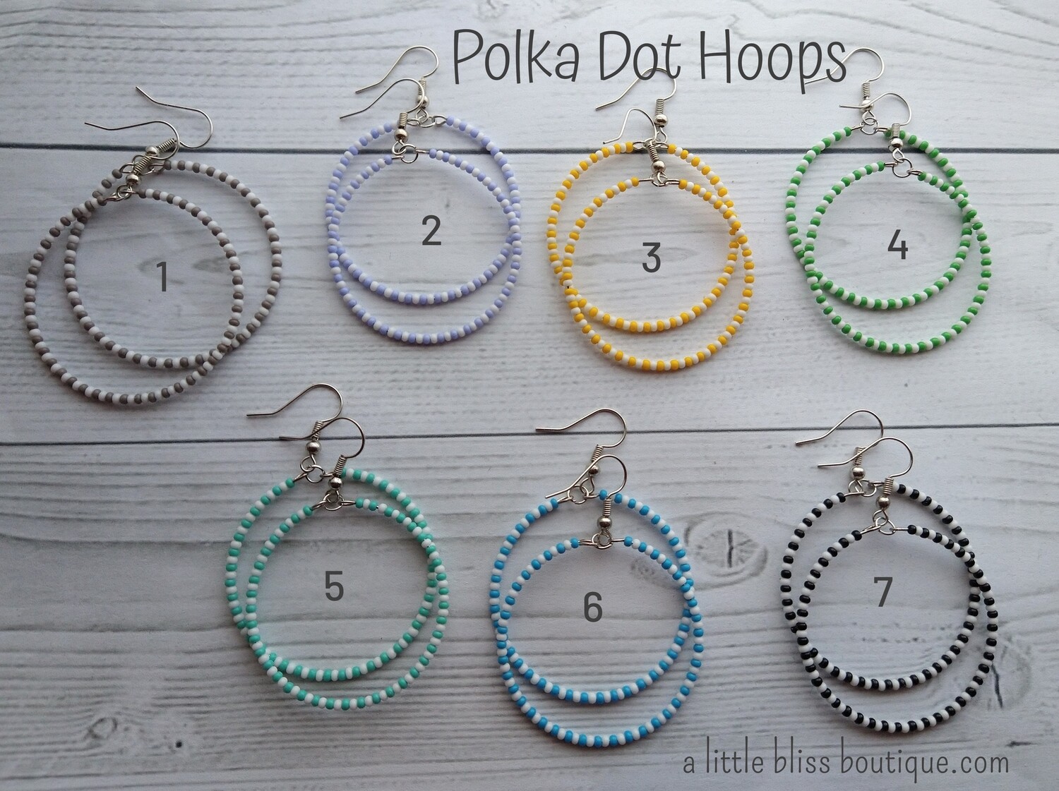 Polka Dot Hoops