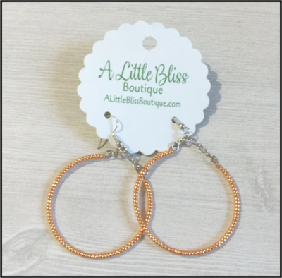 Beaded Hoop Earrings