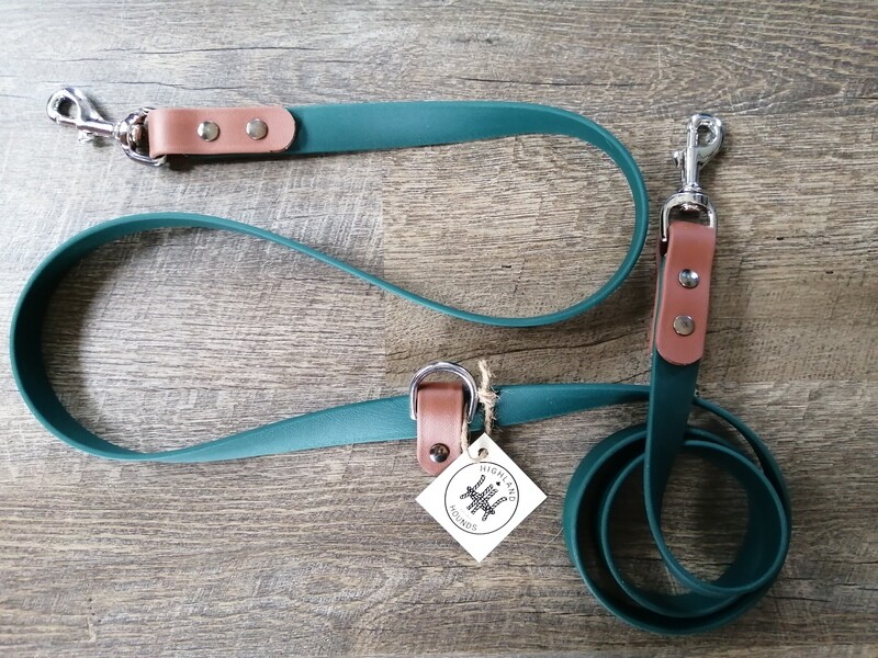 Vegan Leather Crossbody - Handsfree Leash Two Tone