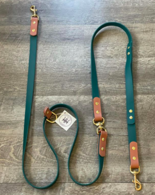 Vegan Leather Crossbody - Hands-free Leash &  Harness Combo with Double  Swivel