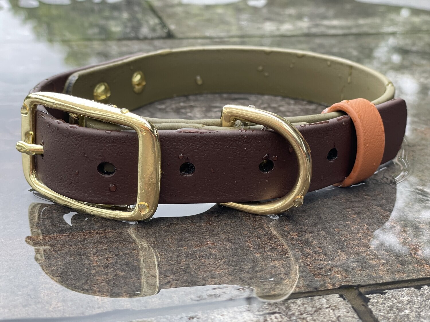 vegan leather collar