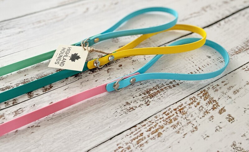 Small Dog-  Vegan  Leather Waterproof Leashes 
(1/2" wide)