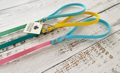 Small Dog-  Vegan  Leather Waterproof Leashes 
(1/2" wide)