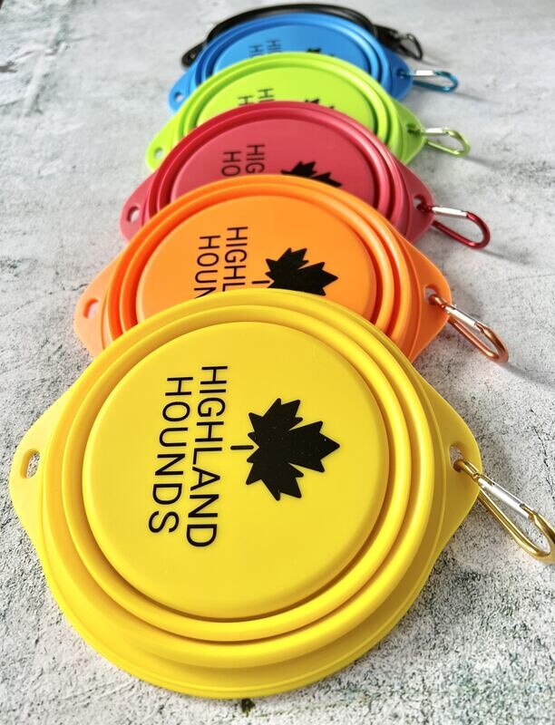 Highland Hounds Travel Bowls