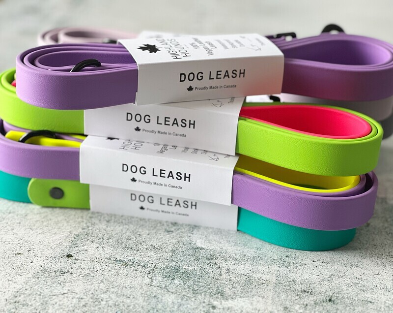 Medium/Large Dog  Vegan  Leather Waterproof Leashes  (1" wide)