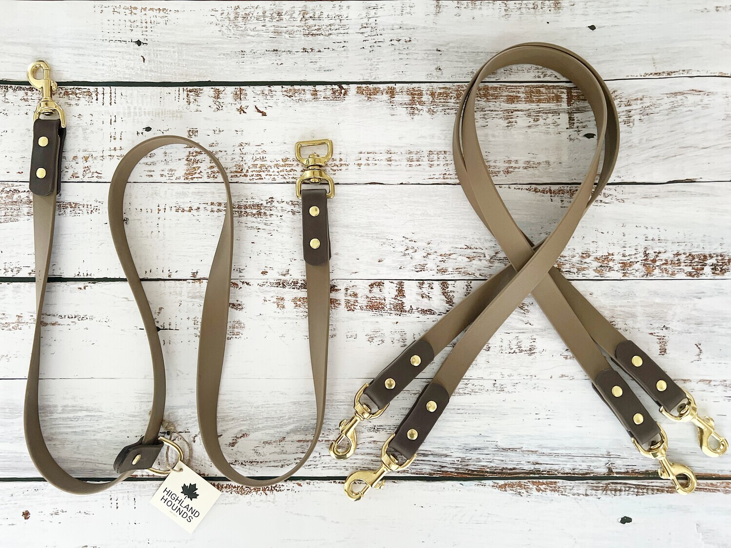 Highland Hounds Vegan Leather Coupler - Small Dog