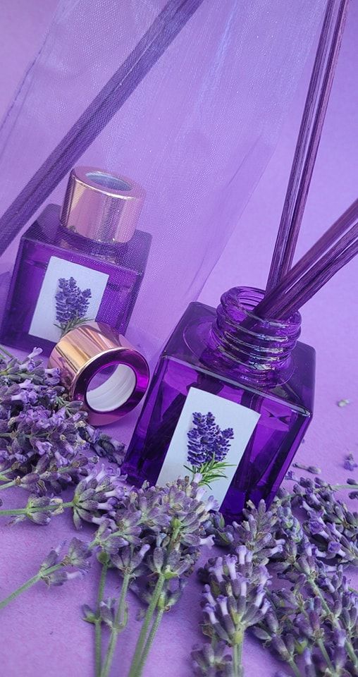 Odorizante cu bețisoare cu ulei esential de lavandă, 50 ml