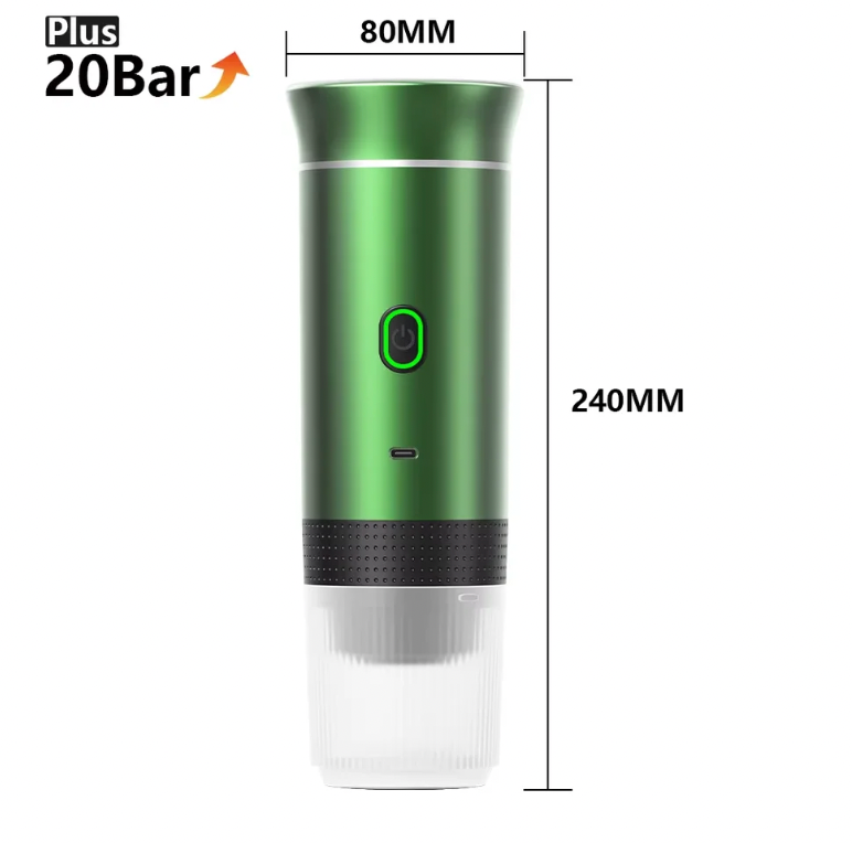 Wireless Electric Portable Espresso Coffee Machine for Car &amp; Home Camping Coffee Maker 3-in-1 Capsule Powder Travel Coffee Maker