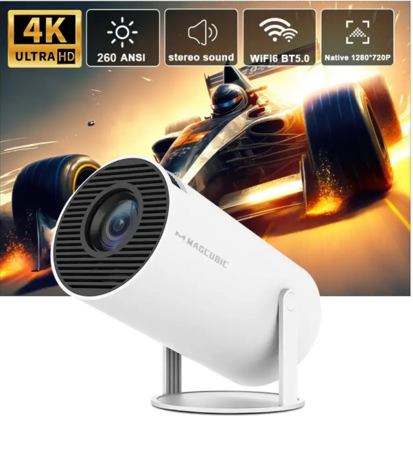 Magcubic Projector HY300 Pro 4K Android 11 Dual Wifi6 260ANSI Allwinner H713 BT5.0 1080P 1280*720P Home Cinema Outdoor Projetor