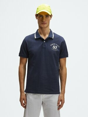 Polo uomo navy North Sails in piquet di cotone Polo uomo navy North Sails in piquet di cotone