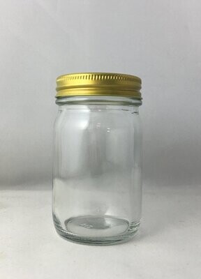 120ml Glass Jar with Gold Screw On Cap