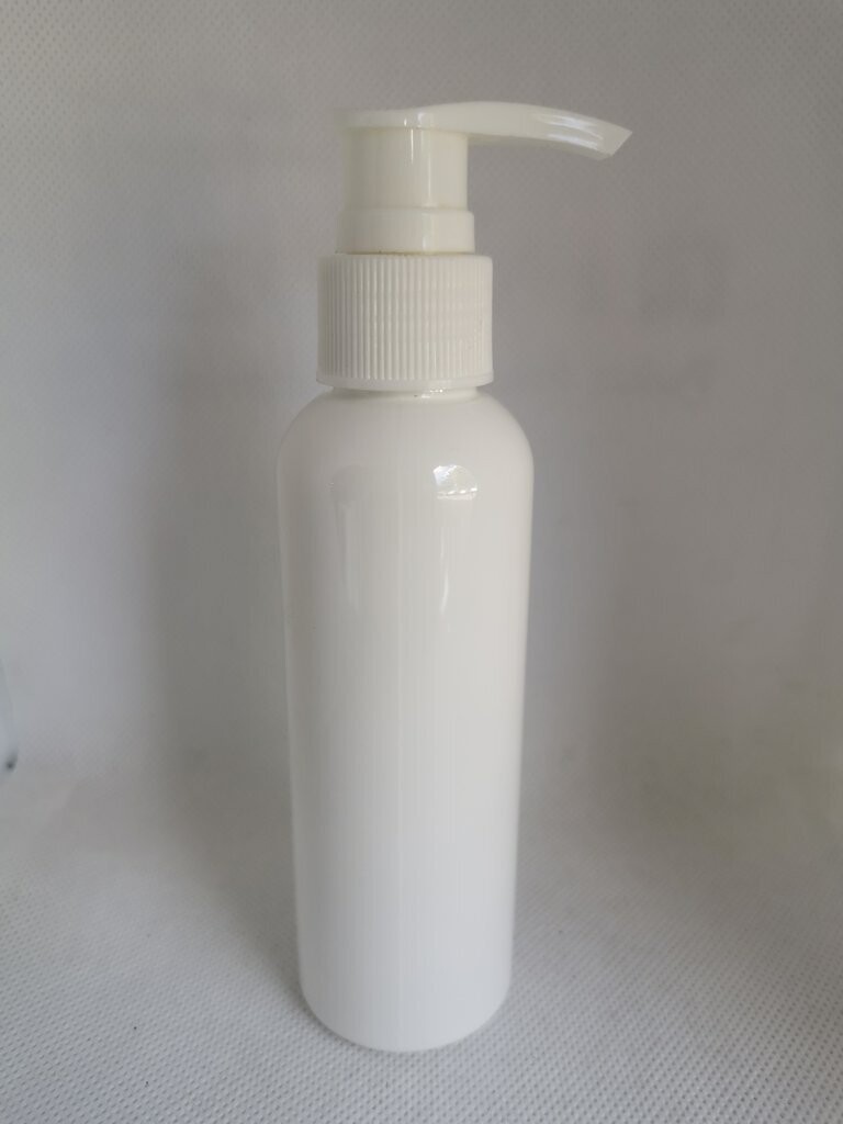 125 mL WHITE PET (Plastic) Bottle with WHITE 24/410 Lotion Pump