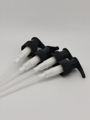 24mm BLACK (Ribbed) Lotion Pumps (24/410) 100mm Tube