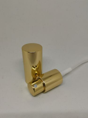 18mm Atomiser Spray Mist Heads - Shiny Gold (18mm neck Boston Bottles 5ml to 100ml)