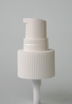 18mm WHITE Lotion Serum Pump 18/410 with Clear Overcaps BULK Pack 50 (Suite 30mL and less Boston Bottles)