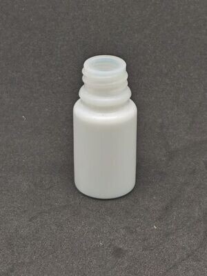5ml Solid WHITE GLASS Boston 18mm Neck Bottle Only -