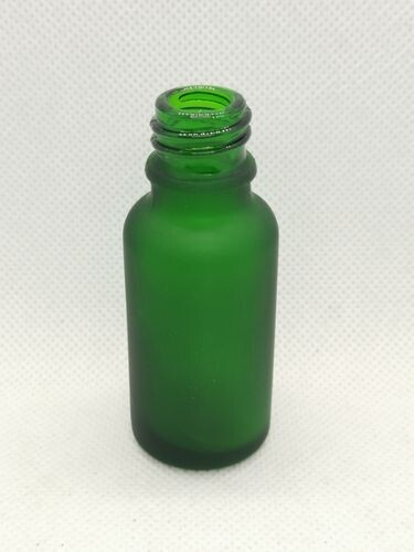 20ml Frosted Green Boston 18mm Neck Glass Bottle Only - BULK Pack of 50 Bottles