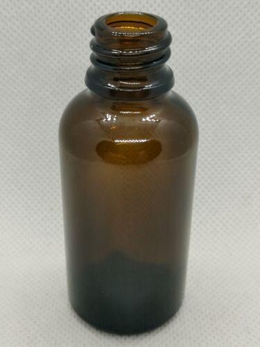 30ml AMBER Glass  Boston 18mm Neck Bottle